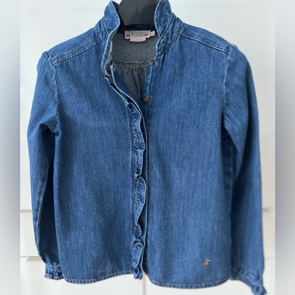 Bonpoint denim “Bree” blouse, 10Y